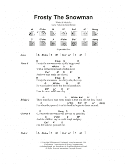 page one of Frosty The Snowman (Guitar Chords/Lyrics)
