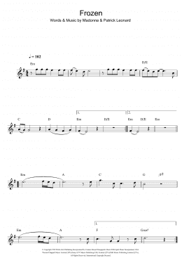 page one of Frozen (Flute Solo)