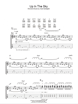 page one of Up In The Sky (Guitar Tab)
