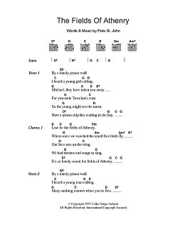 page one of The Fields Of Athenry (Guitar Chords/Lyrics)