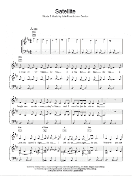 page one of Satellite (Piano, Vocal & Guitar Chords)