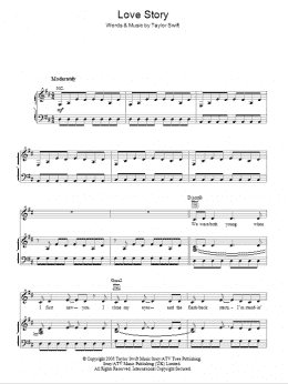 page one of Love Story (Piano, Vocal & Guitar Chords)