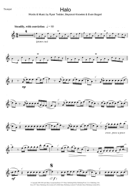 page one of Halo (Trumpet Solo)