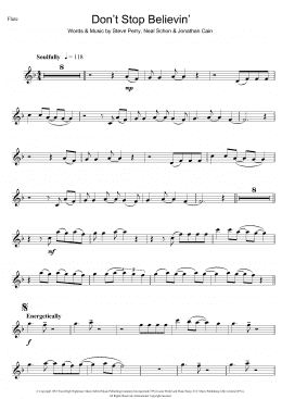 page one of Don't Stop Believin' (Flute Solo)