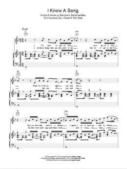 page one of I Know A Song (Piano, Vocal & Guitar Chords)
