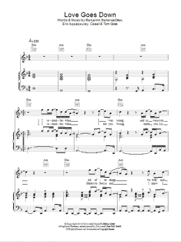 page one of Love Goes Down (Piano, Vocal & Guitar Chords)