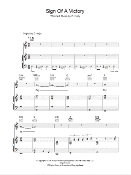 page one of Sign Of A Victory (2010 FIFA World Cup Anthem) (Piano, Vocal & Guitar Chords)