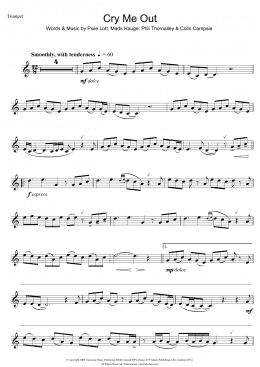 page one of Cry Me Out (Trumpet Solo)