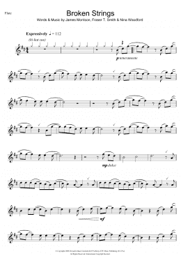 page one of Broken Strings (Flute Solo)