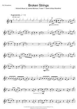 page one of Broken Strings (Alto Sax Solo)
