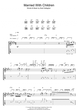 page one of Married With Children (Guitar Tab)