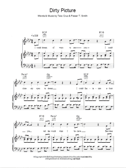page one of Dirty Picture (Piano, Vocal & Guitar Chords)