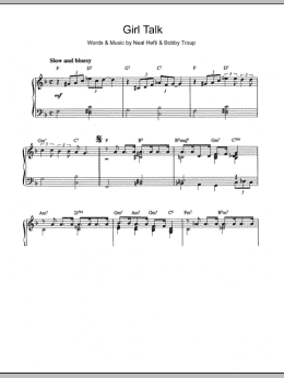 page one of Girl Talk (Piano Solo)