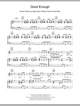 page one of Good Enough (Piano, Vocal & Guitar Chords)