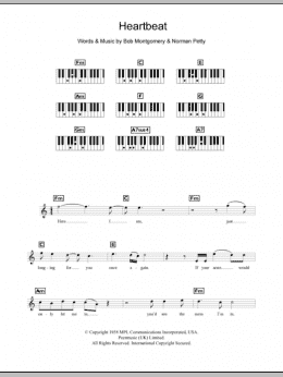 page one of Heartbeat (Piano Chords/Lyrics)