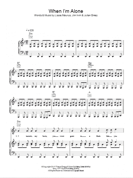 page one of When I'm Alone (Piano, Vocal & Guitar Chords)