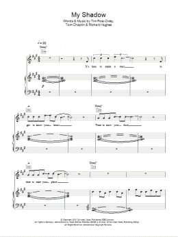 page one of My Shadow (Piano, Vocal & Guitar Chords)