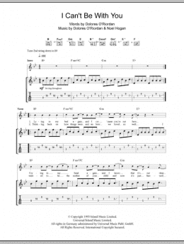 page one of I Can't Be With You (Guitar Tab)