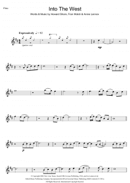 page one of Into The West (from The Lord Of The Rings: The Return Of The King) (Flute Solo)