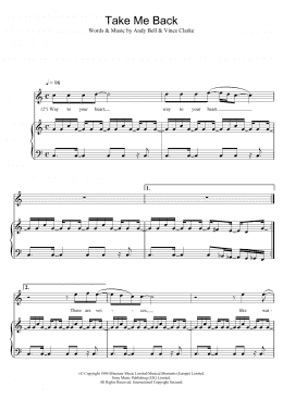 page one of Take Me Back (Piano, Vocal & Guitar Chords)
