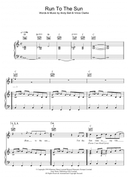 page one of Run To The Sun (Piano, Vocal & Guitar Chords)