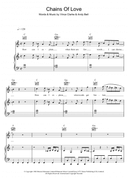 page one of Chains Of Love (Piano, Vocal & Guitar Chords)