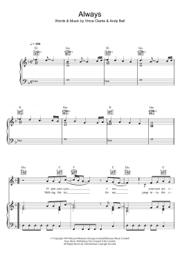 page one of Always (Piano, Vocal & Guitar Chords)