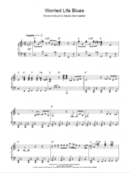 page one of Worried Life Blues (Piano Solo)