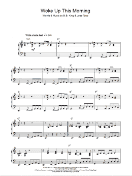 page one of Woke Up This Morning (Piano Solo)
