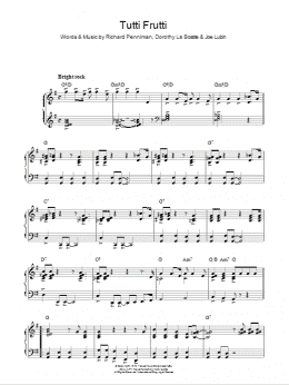 page one of Tutti Frutti (Piano Solo)