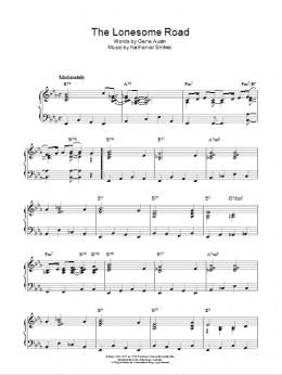 page one of The Lonesome Road (Piano Solo)