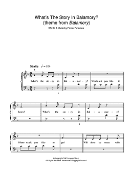 page one of What's The Story In Balamory (theme from Balamory) (5-Finger Piano)