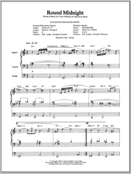 page one of 'Round Midnight (Organ)