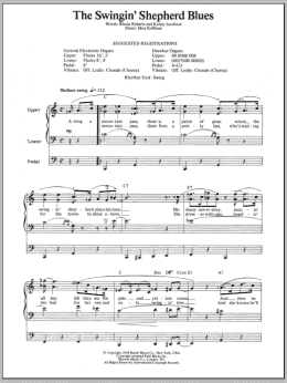 page one of Swingin' Shepherd Blues (Organ)
