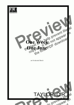 page one of One Week One June