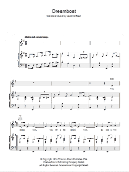 page one of Dreamboat (Piano, Vocal & Guitar Chords)