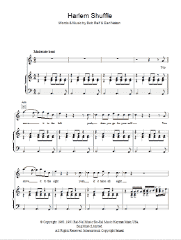 page one of Harlem Shuffle (Piano, Vocal & Guitar Chords)