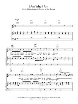 page one of I Am Who I Am (Piano, Vocal & Guitar Chords)