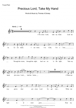 page one of Precious Lord, Take My Hand (Take My Hand, Precious Lord) (Pro Vocal)