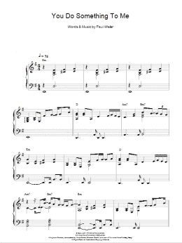 page one of You Do Something To Me (Piano Solo)