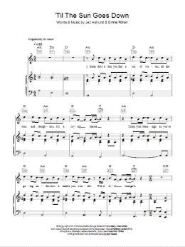 page one of 'Til The Sun Goes Down (Piano, Vocal & Guitar Chords)