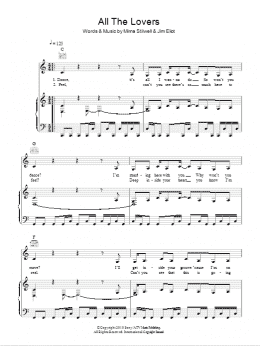 page one of All The Lovers (Piano, Vocal & Guitar Chords)