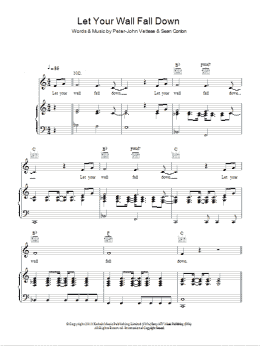 page one of Let Your Wall Fall Down (Piano, Vocal & Guitar Chords)