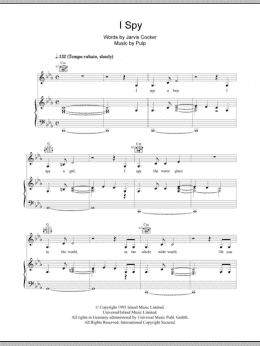 page one of I Spy (Piano, Vocal & Guitar Chords)