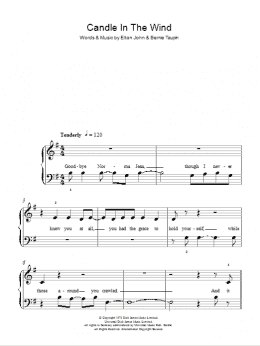 page one of Candle In The Wind (Easy Piano)