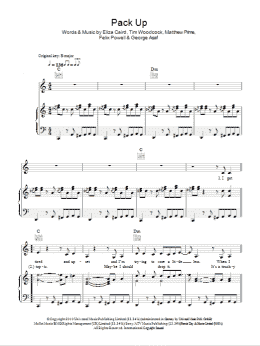 page one of Pack Up (Piano, Vocal & Guitar Chords (Right-Hand Melody))