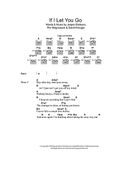 page one of If I Let You Go (Guitar Chords/Lyrics)