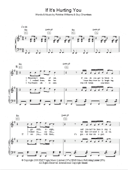 page one of If It's Hurting You (Piano, Vocal & Guitar Chords)