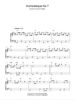 page one of Humoresque (Easy Piano)
