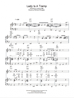 page one of The Lady Is A Tramp (Piano, Vocal & Guitar Chords)